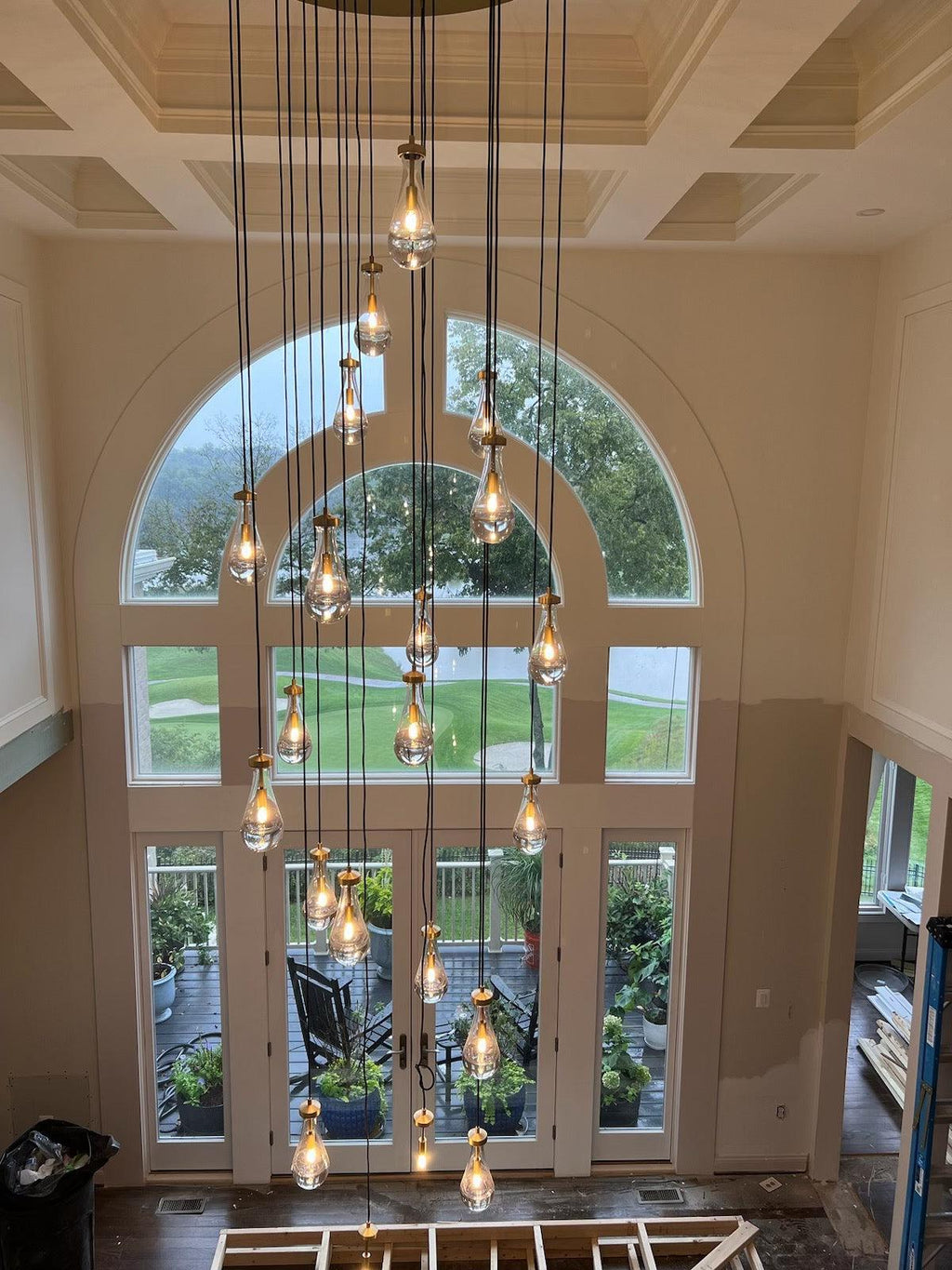 Soltaire Raindrop Round Chandelier 60"