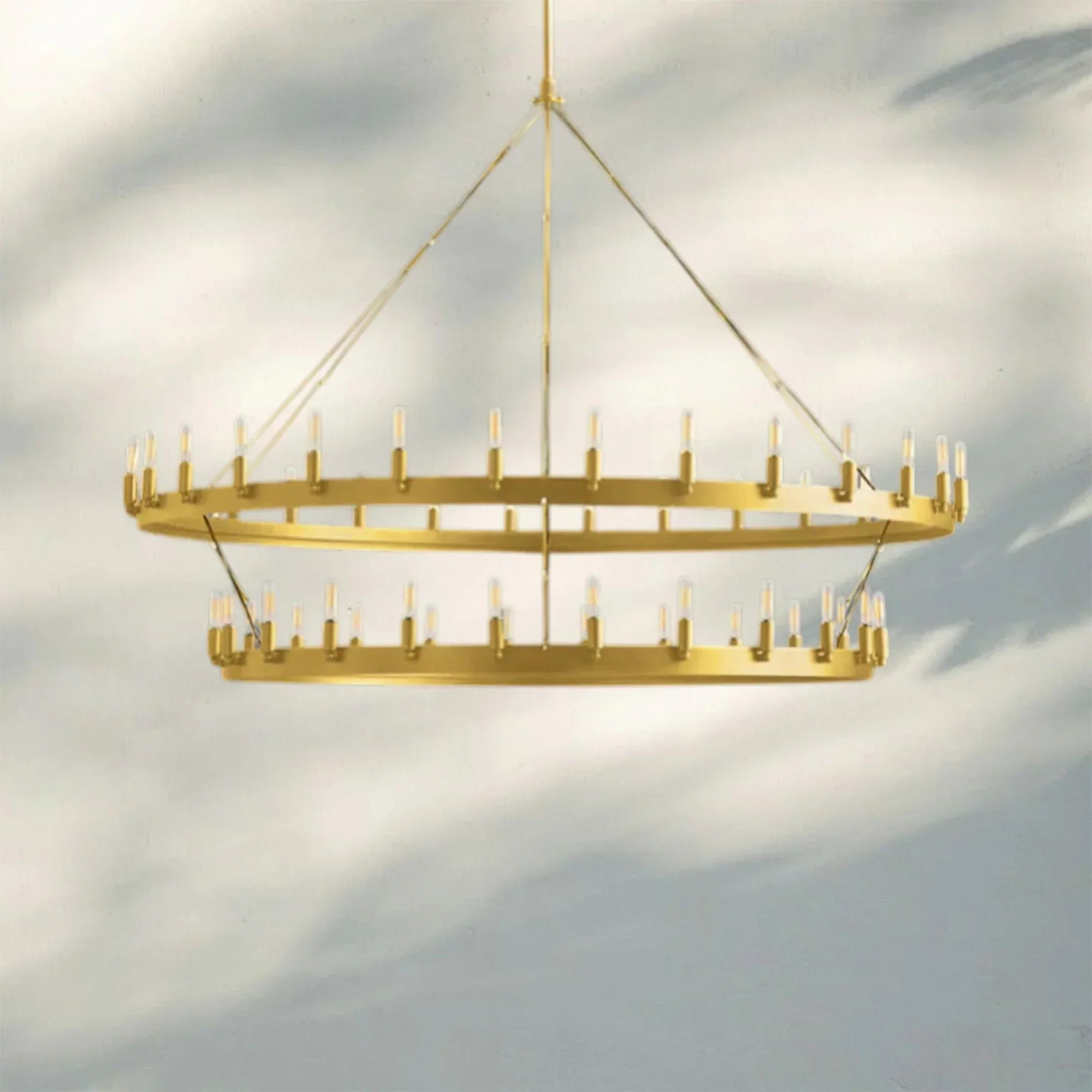 Camina Vintage Filament 2-Tier Chandelier
