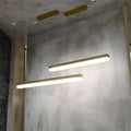 Prima Modern Alabaster Linear Pendant Light Over Kitchen Island, Chandelier Over Dining Table Pendant Light Riviko 39.37"L*2.36"W*2.36"H Brass