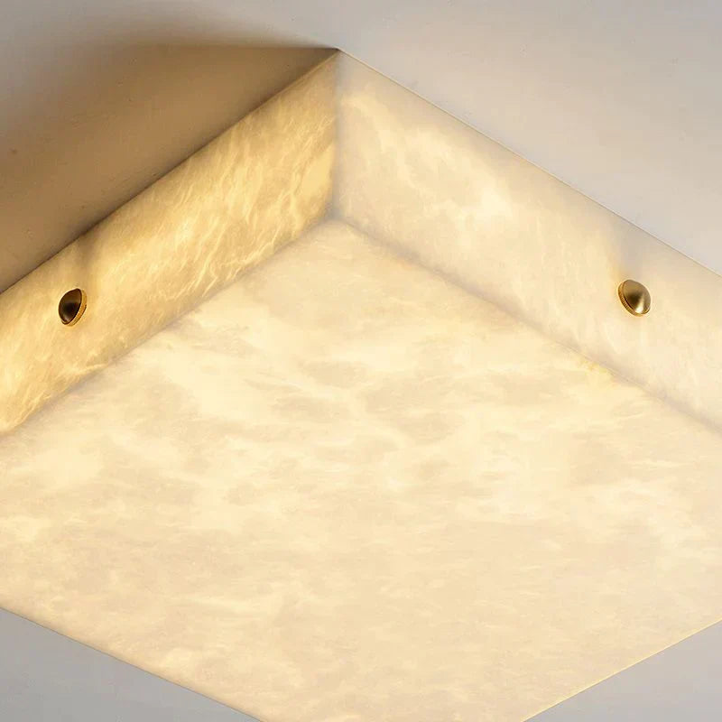 Coral Modern Alabaster Flushmount, Designer Ceiling Light Fixtures Chandelier Riviko