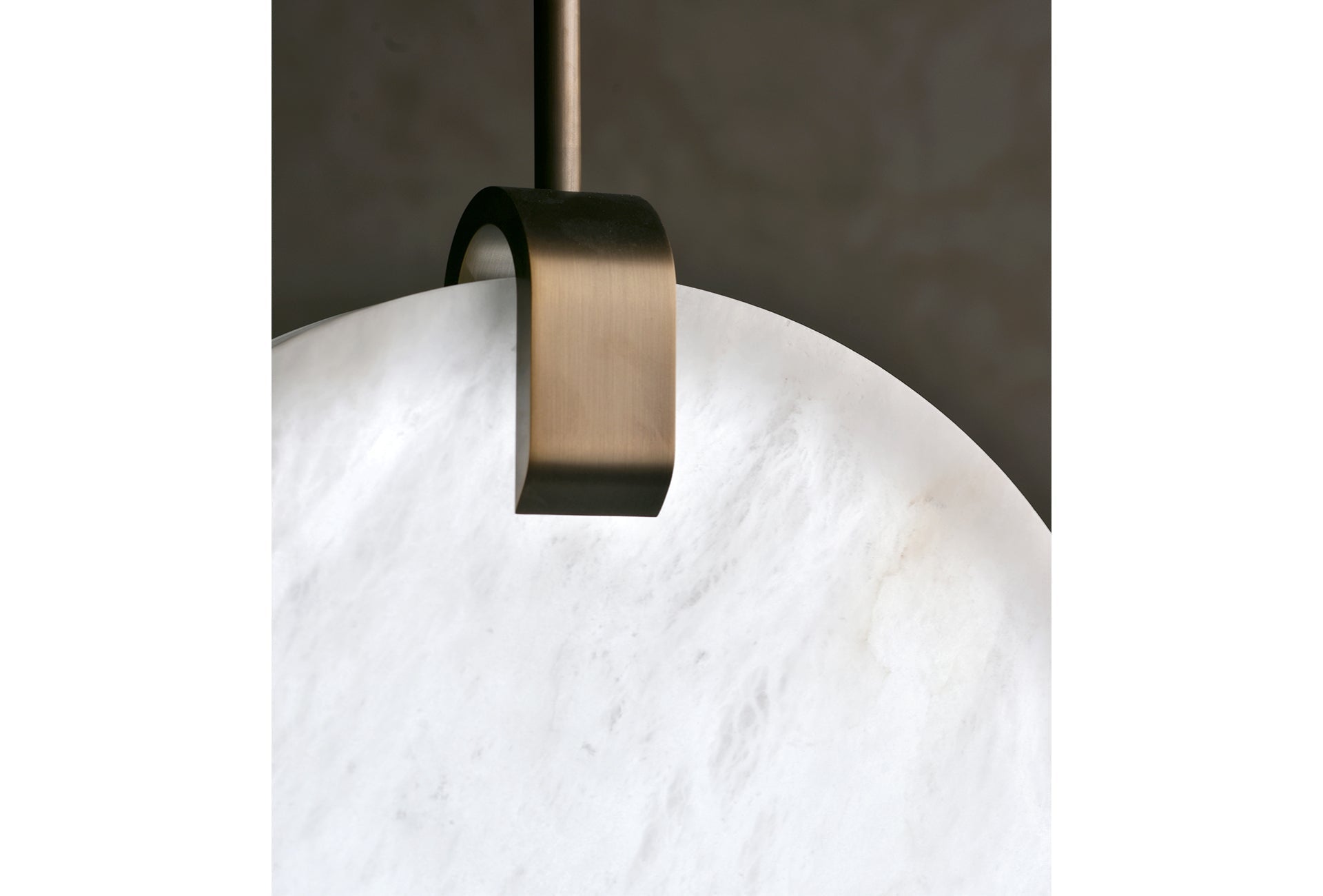 Soho Real Alabaster Disc Pendant Light, Pendant Lamp For Hallway, Staircase Pendant Light Riviko