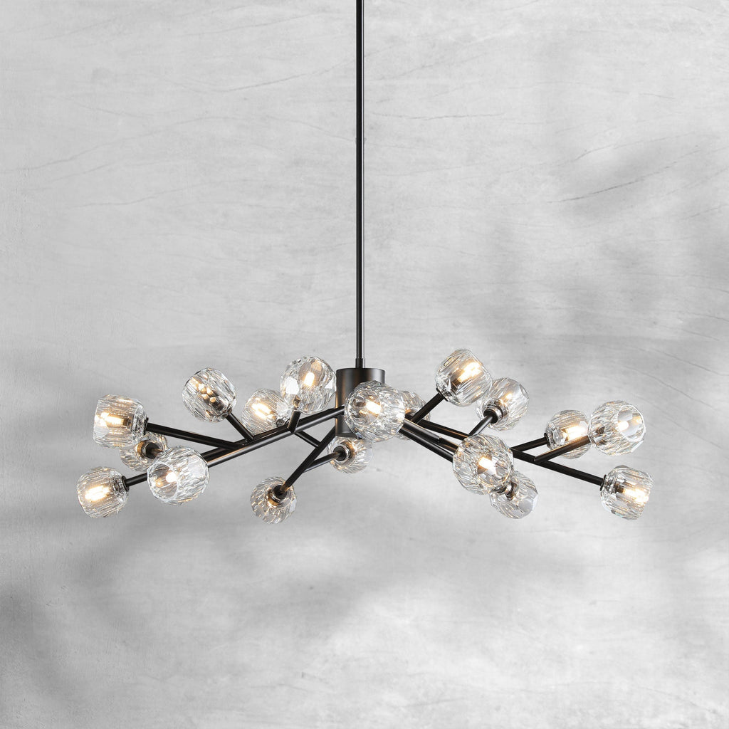 Bille De Crystal Round Chandelier 48"