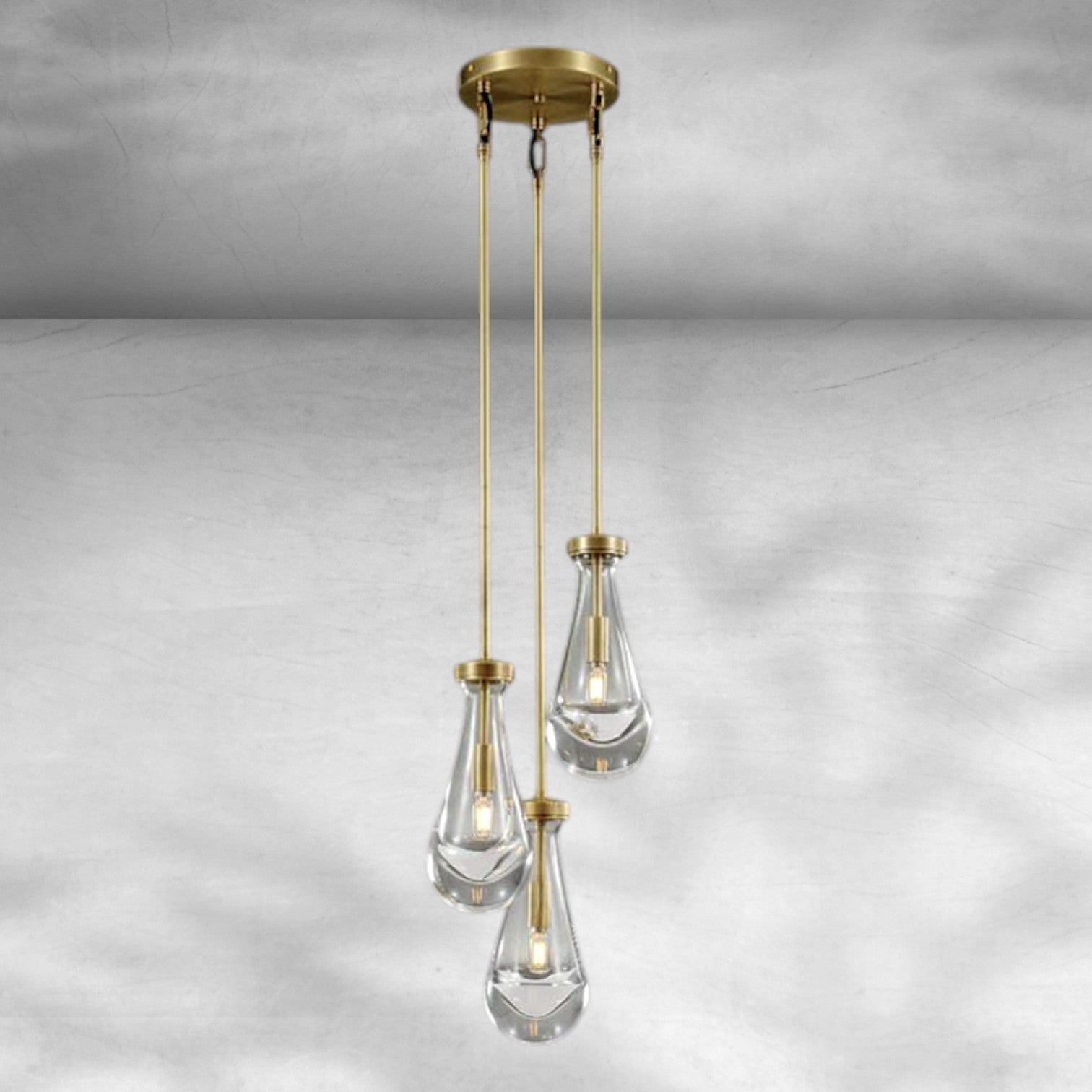 Raine 3-Light Rod Round Chandelier