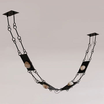 Riviko Ariadne Alabaster 4-Light Chandelier - Background Shot