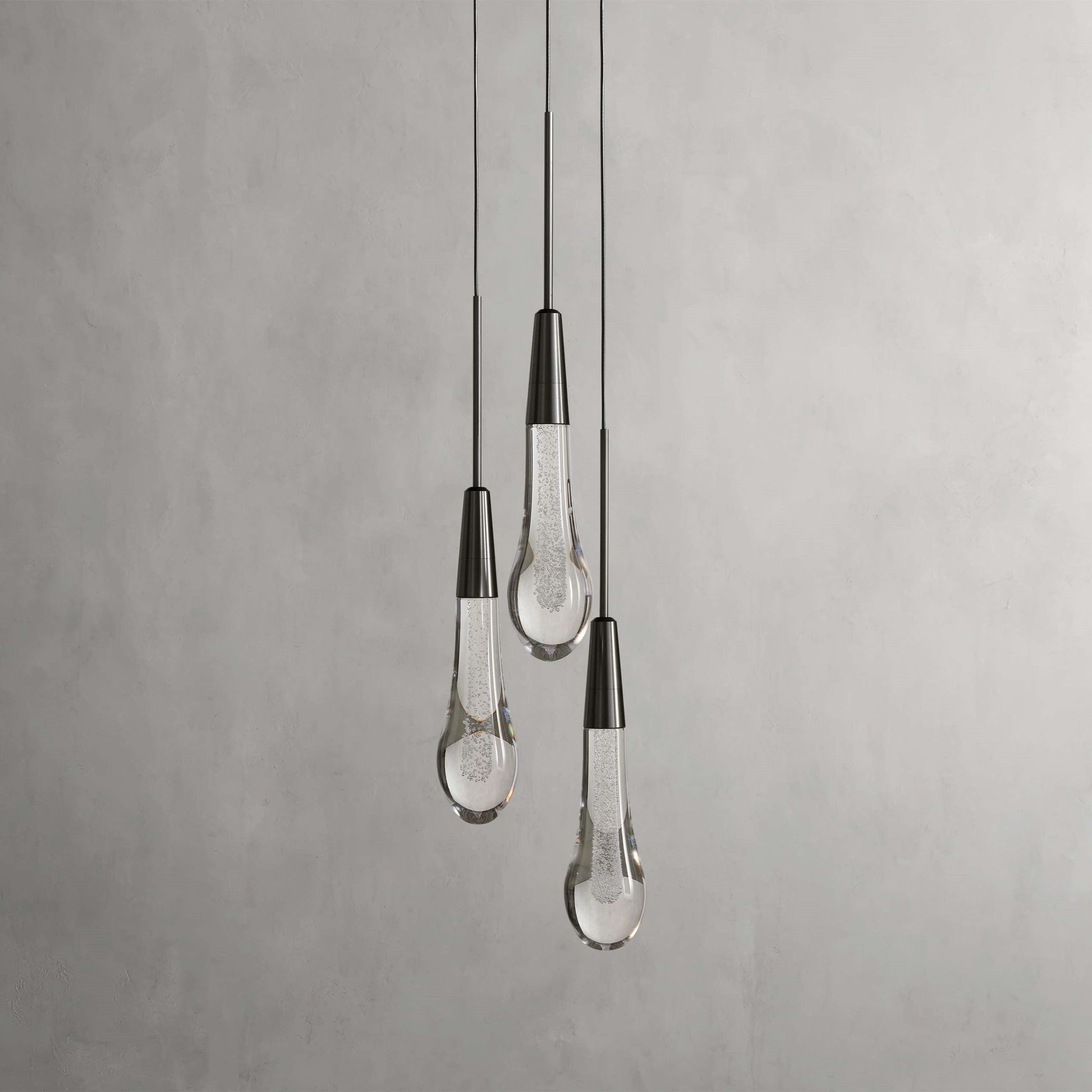 Soltaire Raindrop 3-Light Pendant