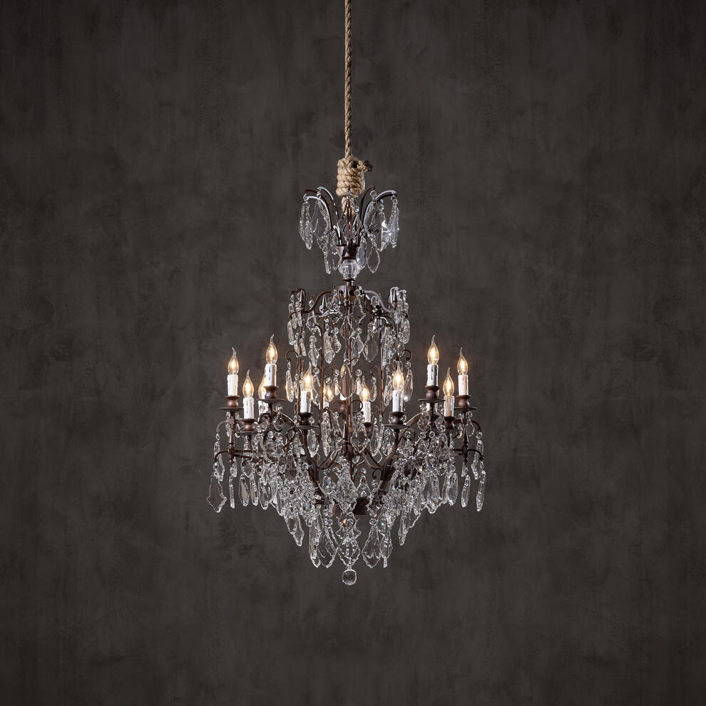 Riviko Grand Opulence Crystal Chandelier - Background Shot