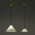 Matteo Modern Alabaster Kitchen Island Pendant Light Chandelier Riviko Small-7.87" D