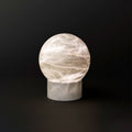 Franta Modern Round Alabaster Table Lamp, Bedside Table Lamp Chandelier Riviko