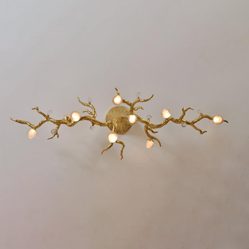 Riviko Veridian Branch Linear Semi Flush Chandelier - American transitional kitchen