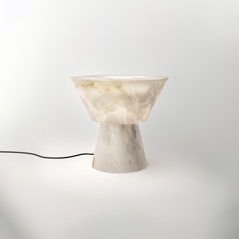 Franta Modern L Alabaster Living Room Table Lamp Besides Bed table lamp Riviko
