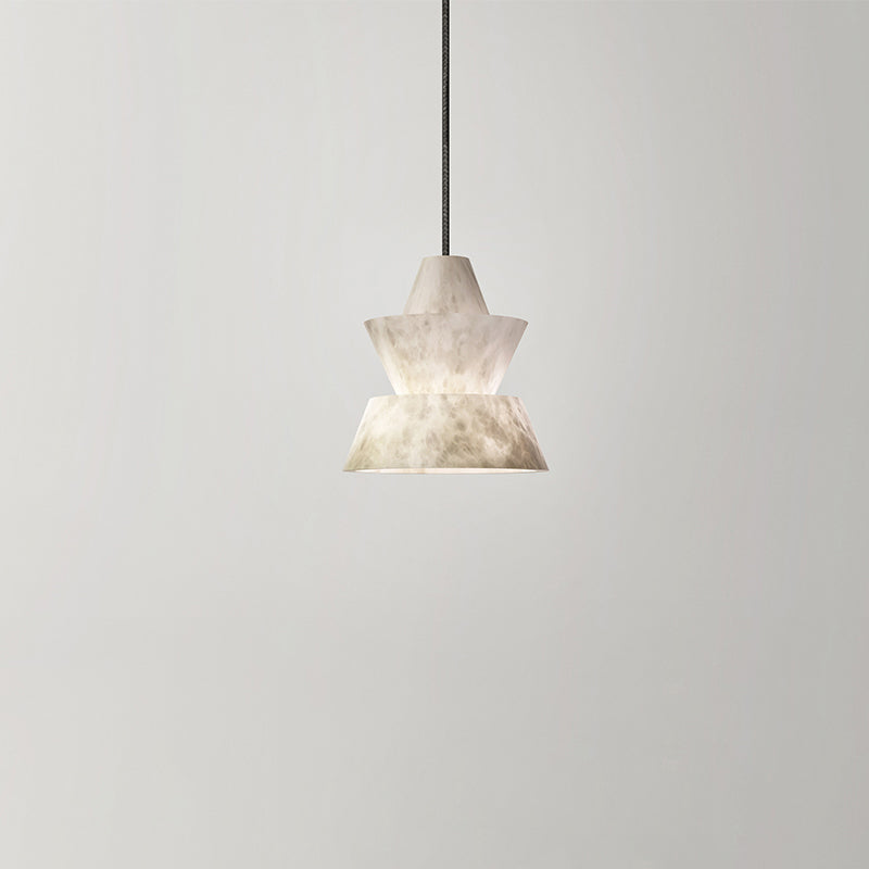 Koltin Lab Small Alabaster Coffee Table Pendant, Modern Pendant Light Besides Bed Chandelier Riviko