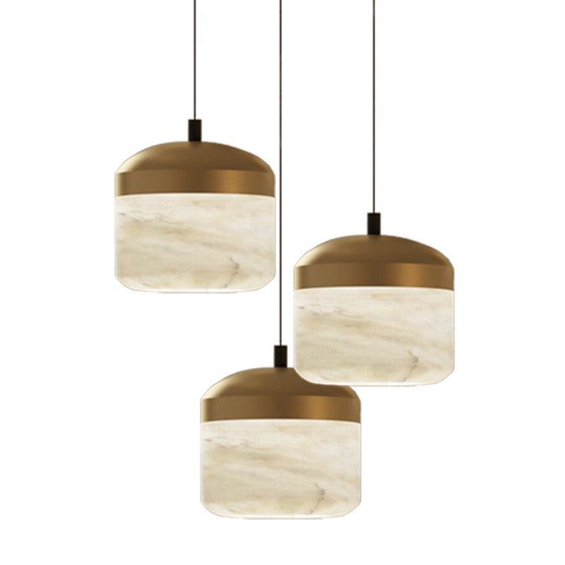 Ava Radiance - United Modern Alabaster Pendant Lamp For Staircase, Kitchen Pendant Light Chandelier Riviko