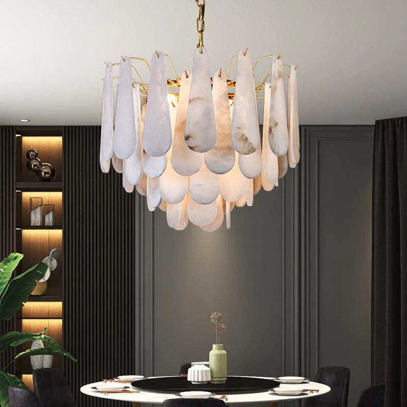 Deborah Alabaster Foyer Chandelier Lighting, Luxury Modern Lighting chandelier Riviko