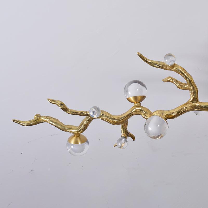 Riviko Veridian Branch Linear Semi Flush Chandelier - Background Shot
