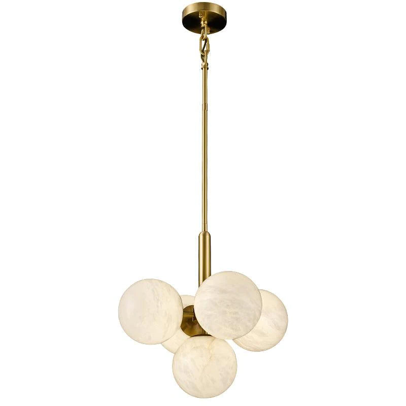 Carmen Modern Alabaster Kitchen Island Pendant, Real Alabaster Pendant Lamp For Bedroom Chandelier Riviko
