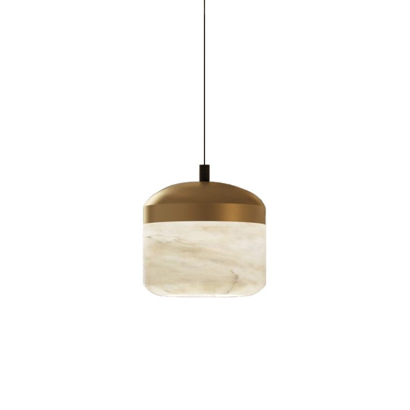 Ava Radiance - United Modern Alabaster Pendant Lamp For Staircase, Kitchen Pendant Light Chandelier Riviko 1 Light