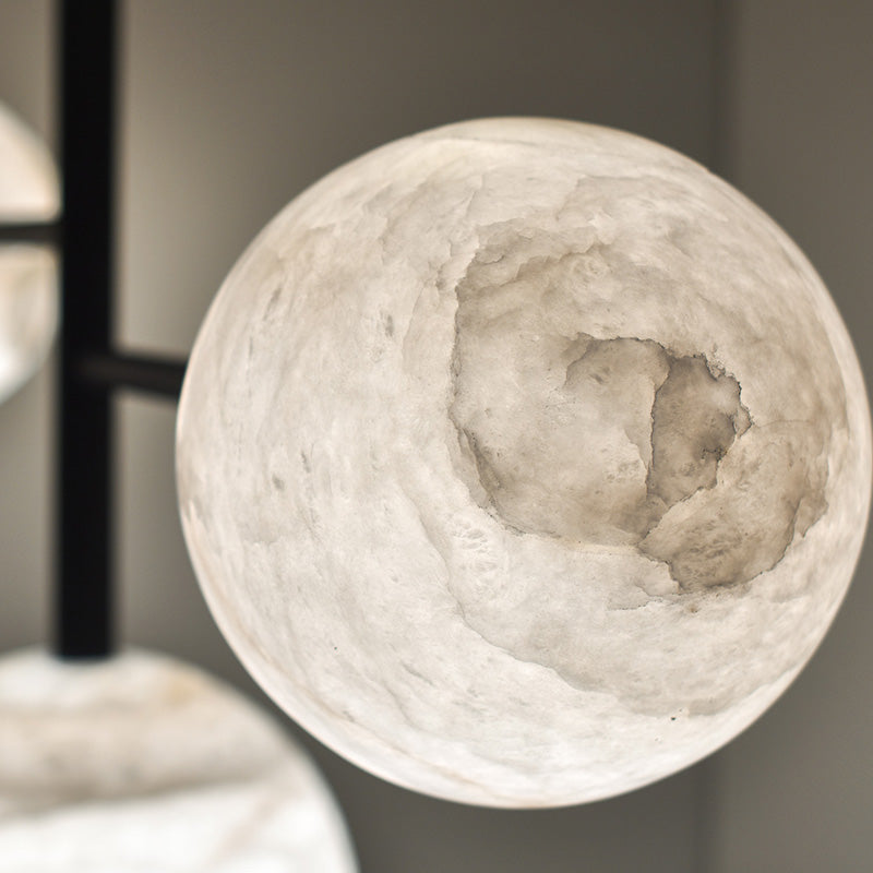 Sian Modern Sphere Delight - Modern Artistic Alabaster Pendant Light Chandelier Riviko