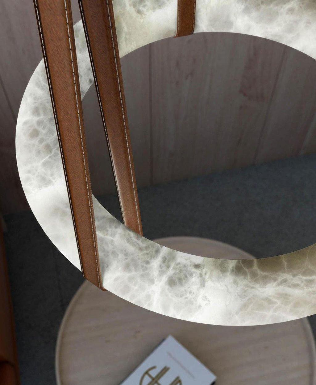 Riviko Alabaster Orb Modern Pendant - Background Shot