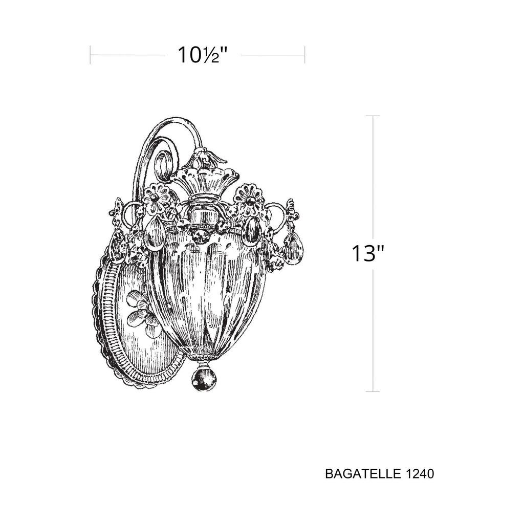 Riviko Heritage Bloom 1-Light Wall Sconce - Background Shot