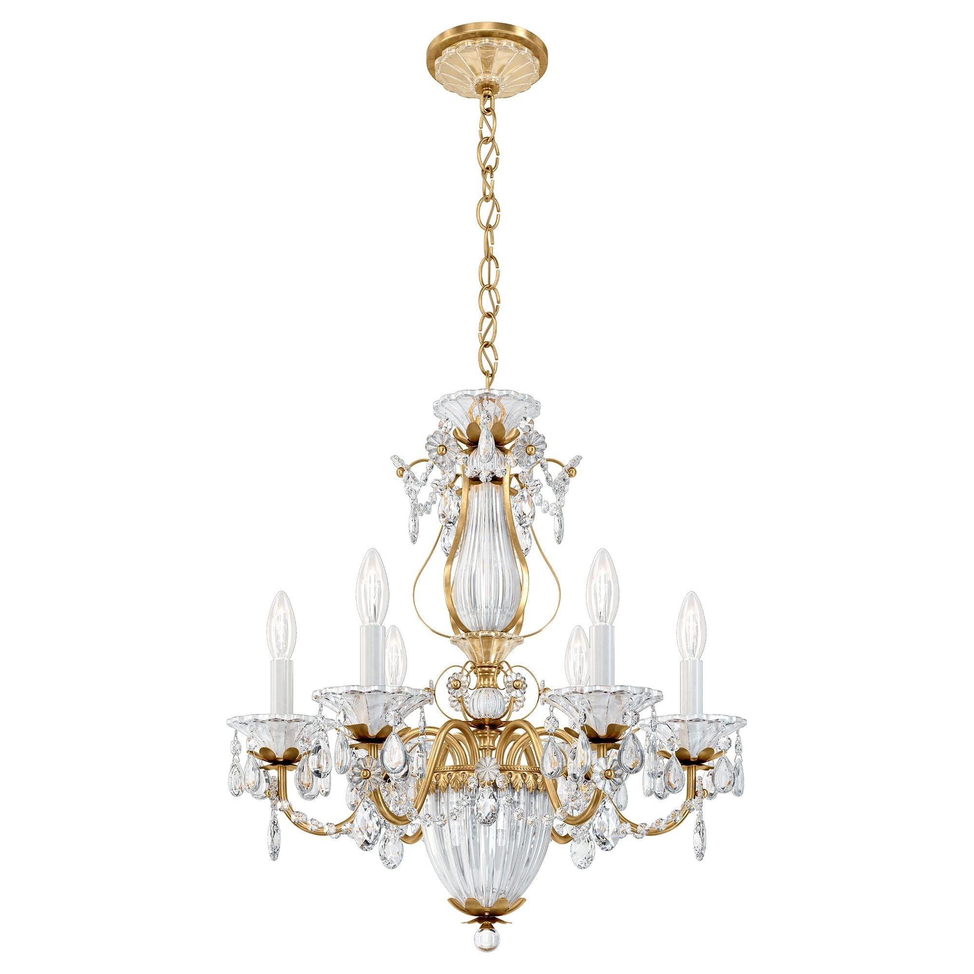 Riviko Heritage Bloom 7-Light Chandelier - Background Shot