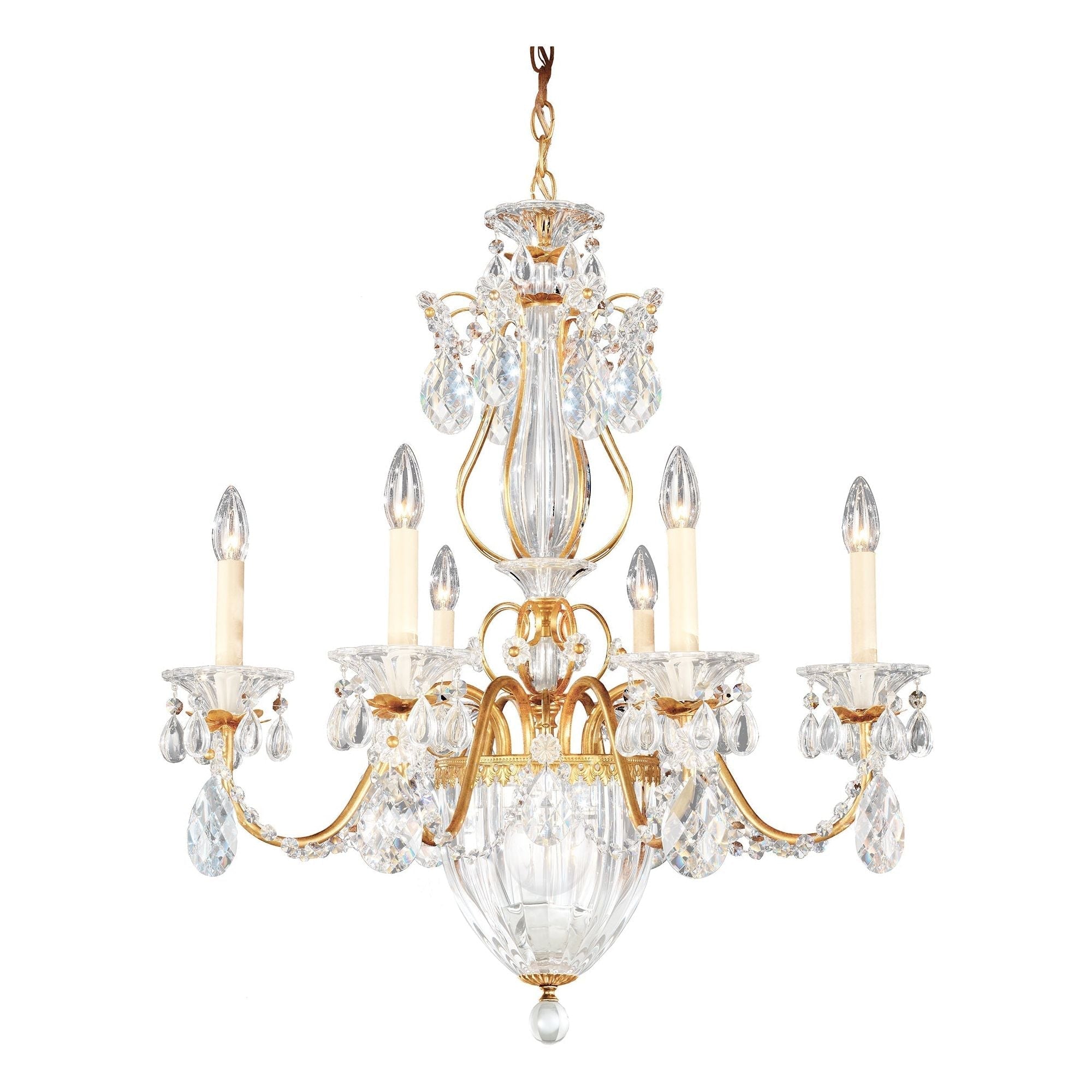 Riviko Heritage Bloom 7-Light Chandelier - Background Shot