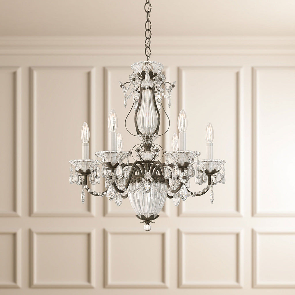 Riviko Heritage Bloom 7-Light Chandelier - Background Shot