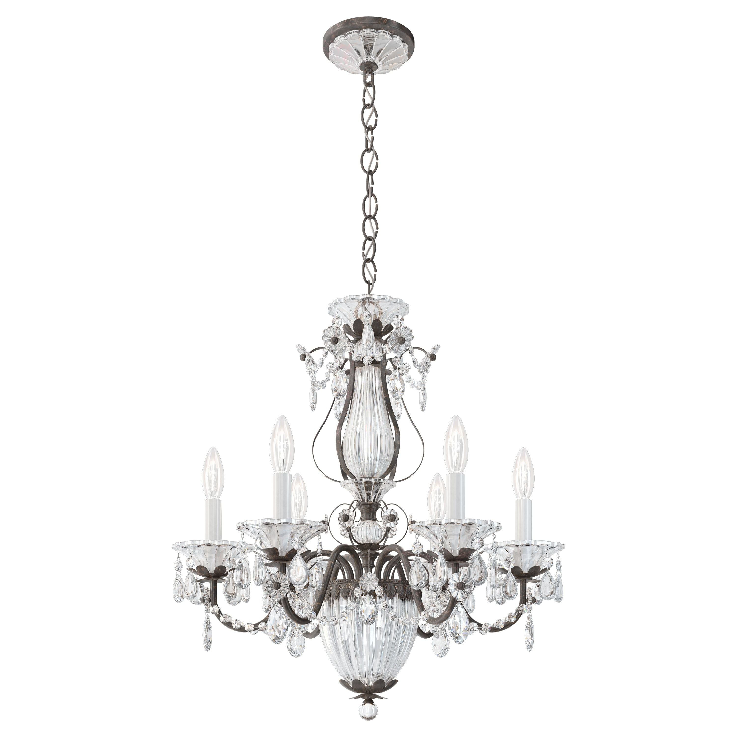 Riviko Heritage Bloom 7-Light Chandelier - Background Shot