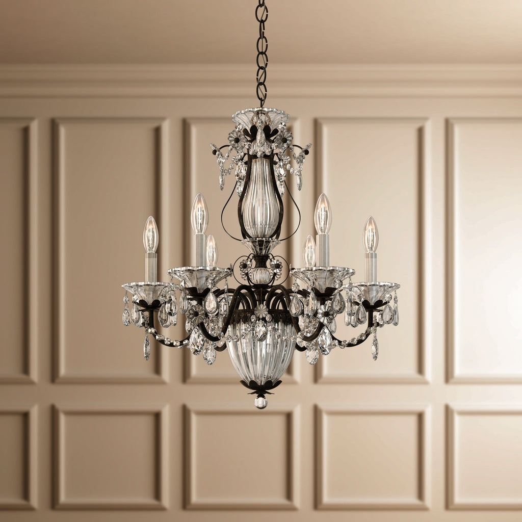 Riviko Heritage Bloom 7-Light Chandelier - Background Shot