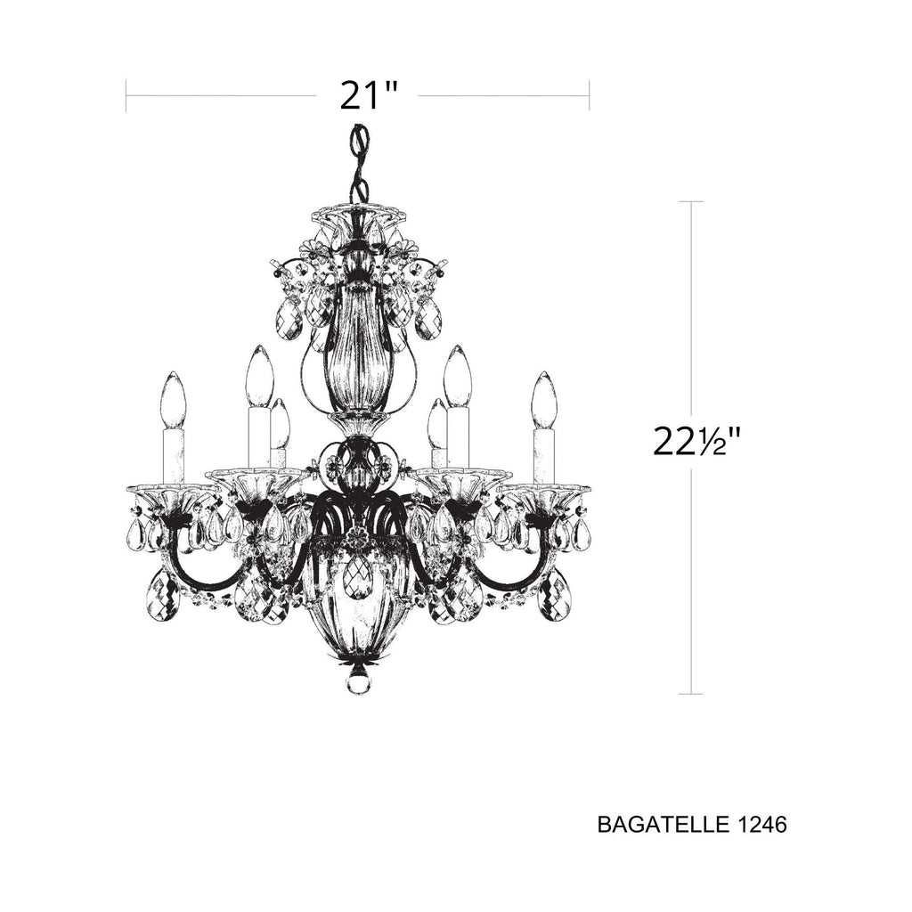 Riviko Heritage Bloom 7-Light Chandelier - Background Shot