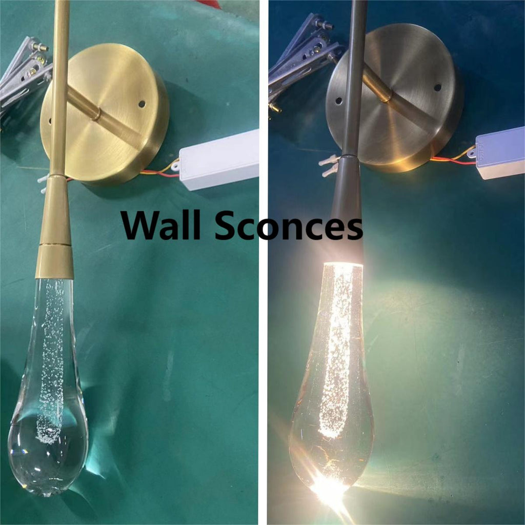 Riviko Radiant Solstice Crystal Wall Sconce - Background Shot