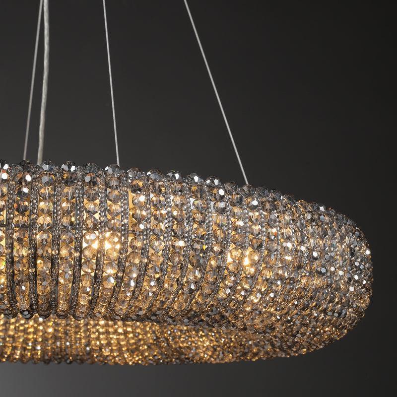 Haze Crystal Round LED Chandelier