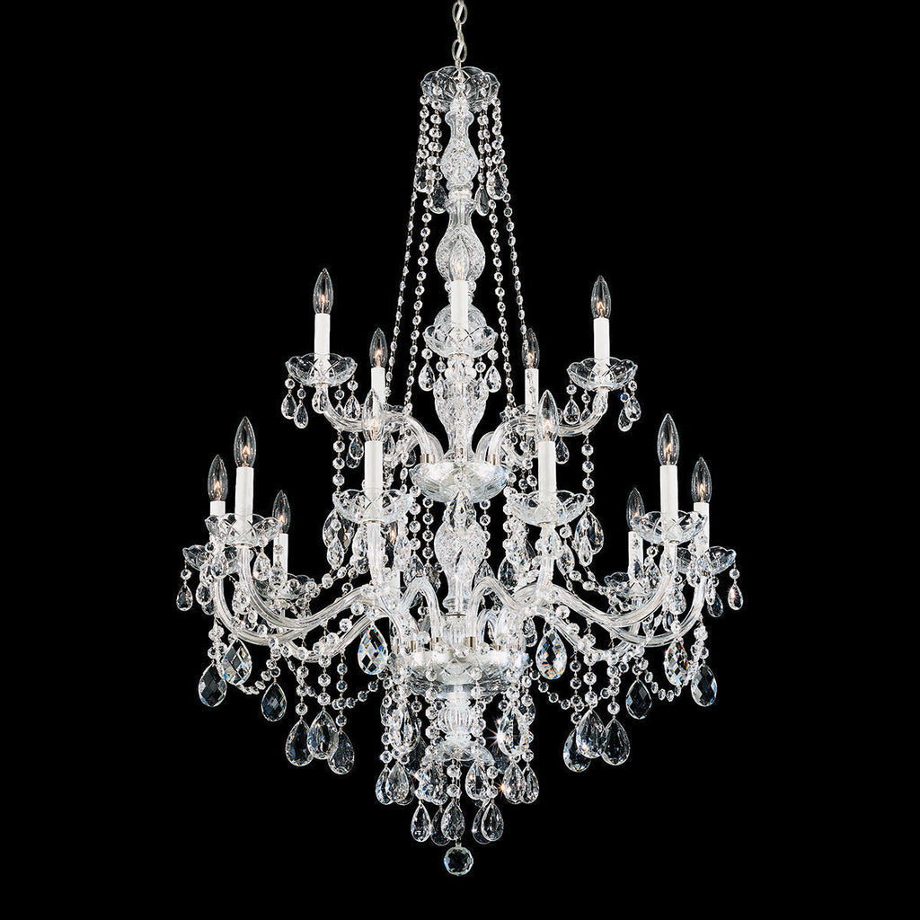 Riviko Regal Radiance Grand Crystal Chandelier - Background Shot