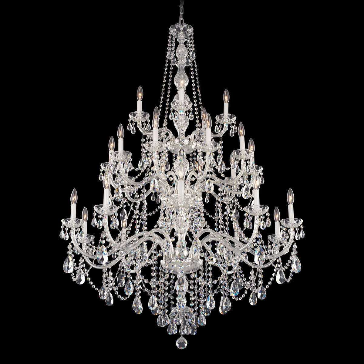 Riviko Grandeur Radiance Crystal Chandelier 44" - Background Shot