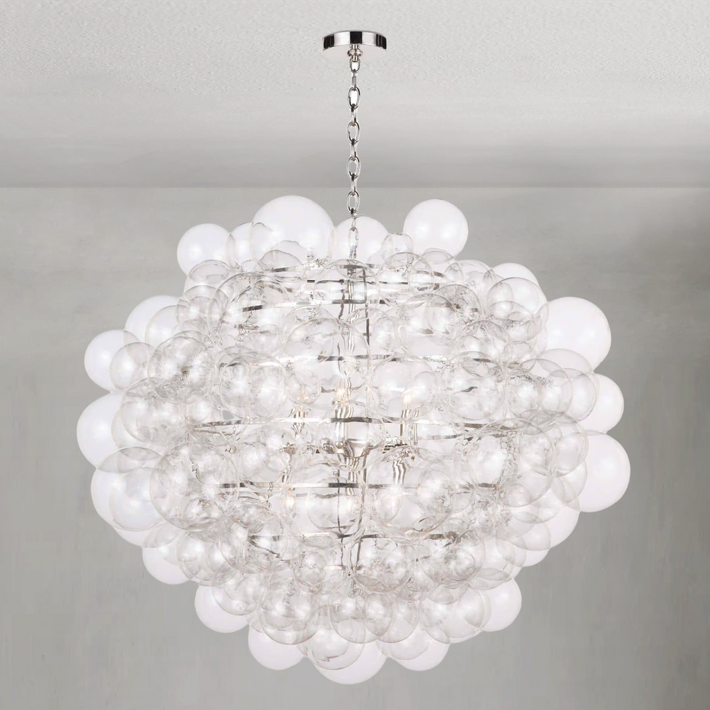 Riviko Nimbus Bloom Glass Chandelier - Background Shot