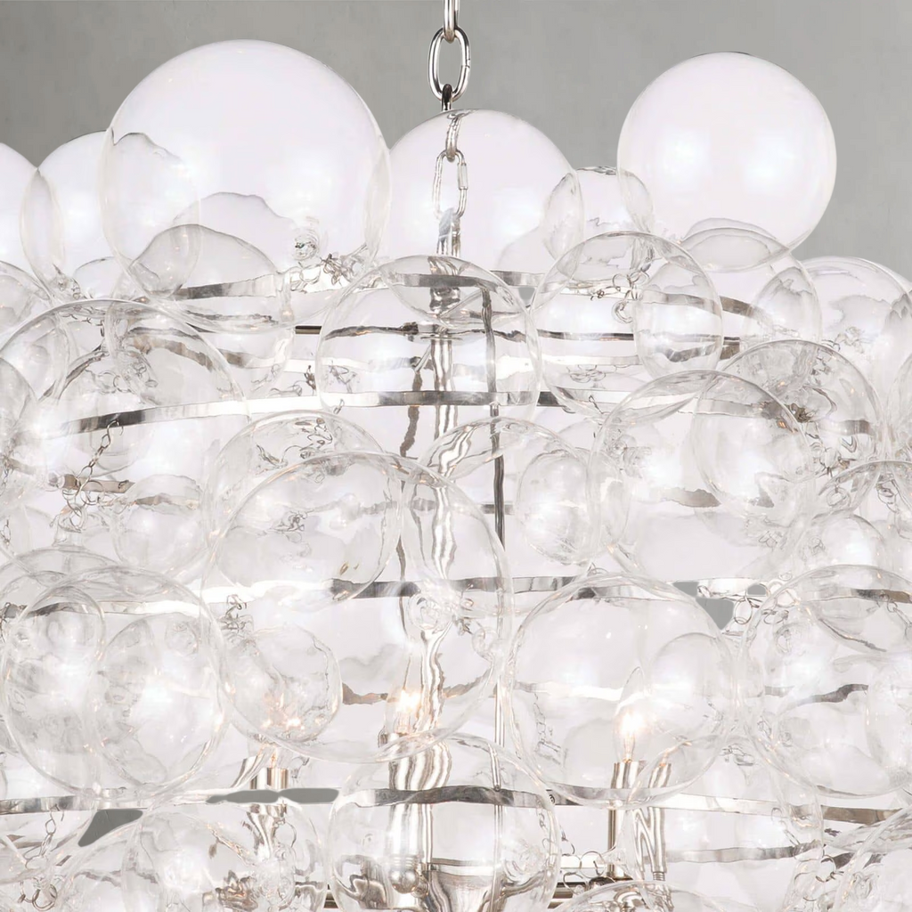 Riviko Nimbus Bloom Glass Chandelier - Background Shot