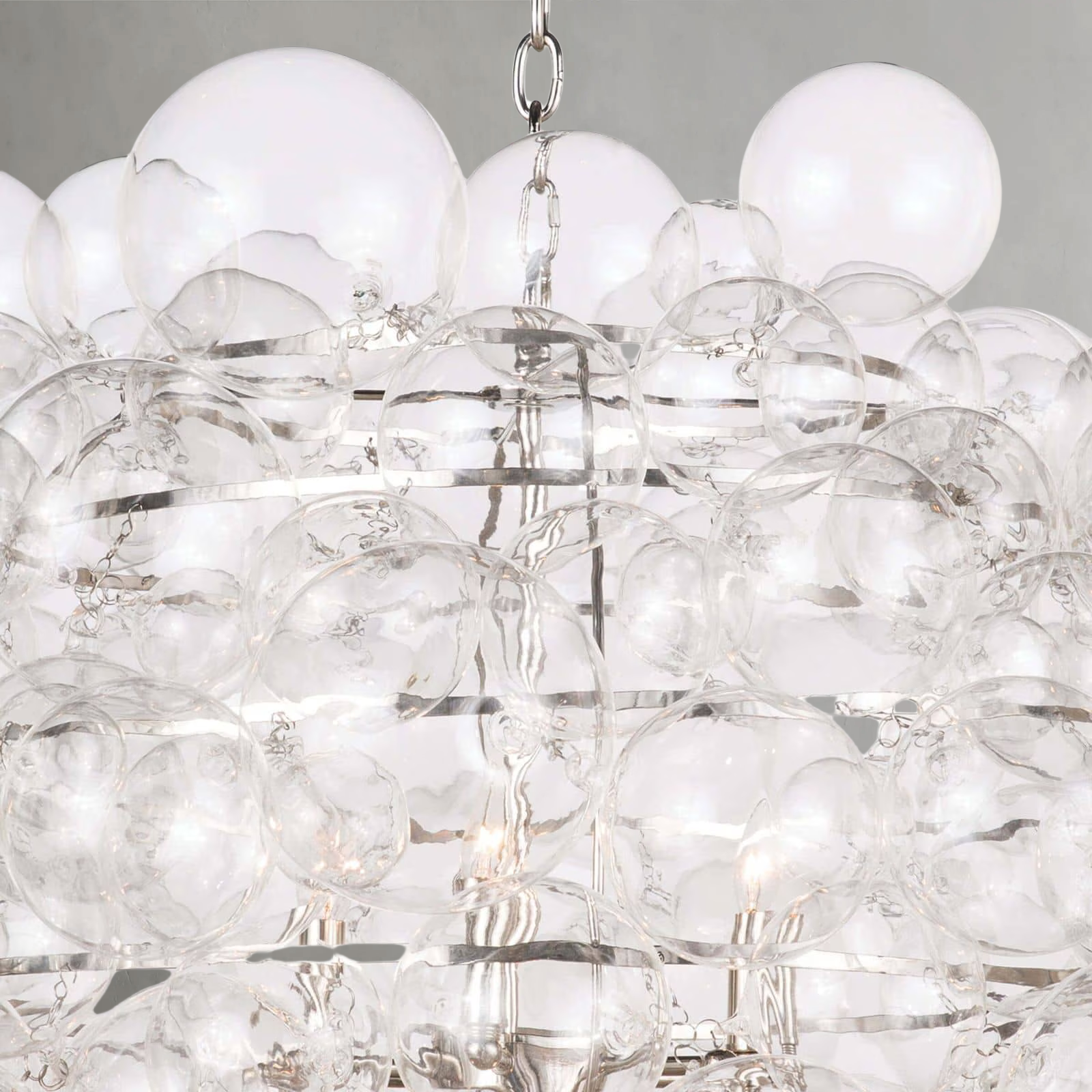 Riviko Nimbus Bloom Glass Chandelier - Background Shot