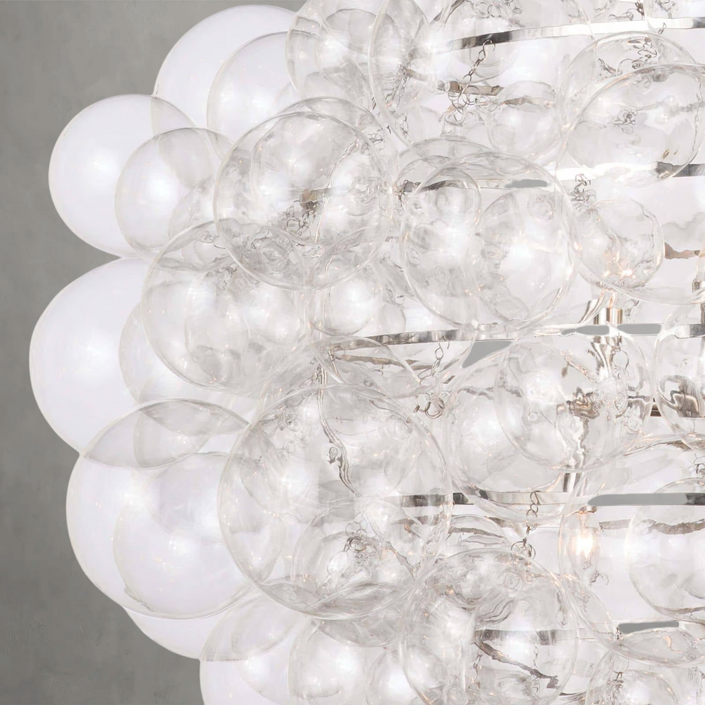 Riviko Nimbus Bloom Glass Chandelier - Background Shot