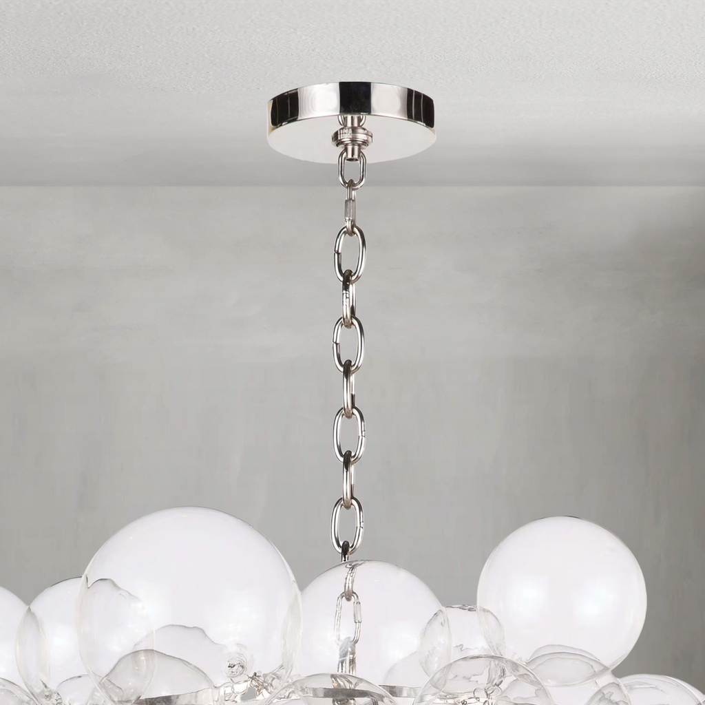Riviko Nimbus Bloom Glass Chandelier - Background Shot