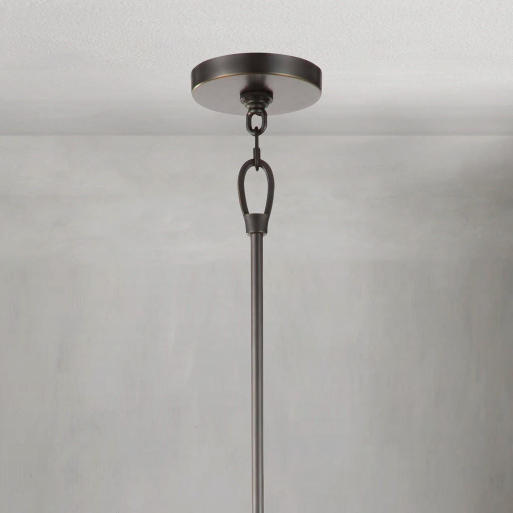 Riviko Kinetic Brass 12-Light Chandelier - Background Shot