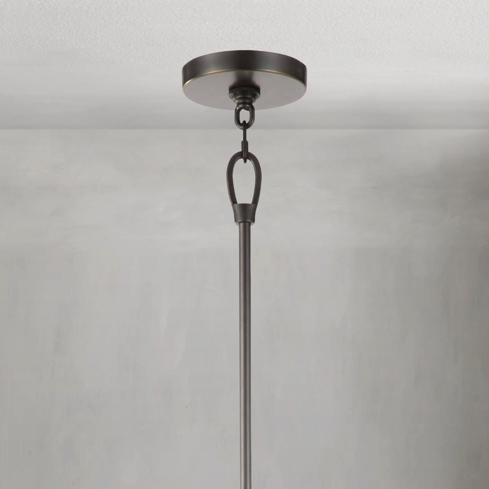 Riviko Kinetic Brass 12-Light Chandelier - Background Shot