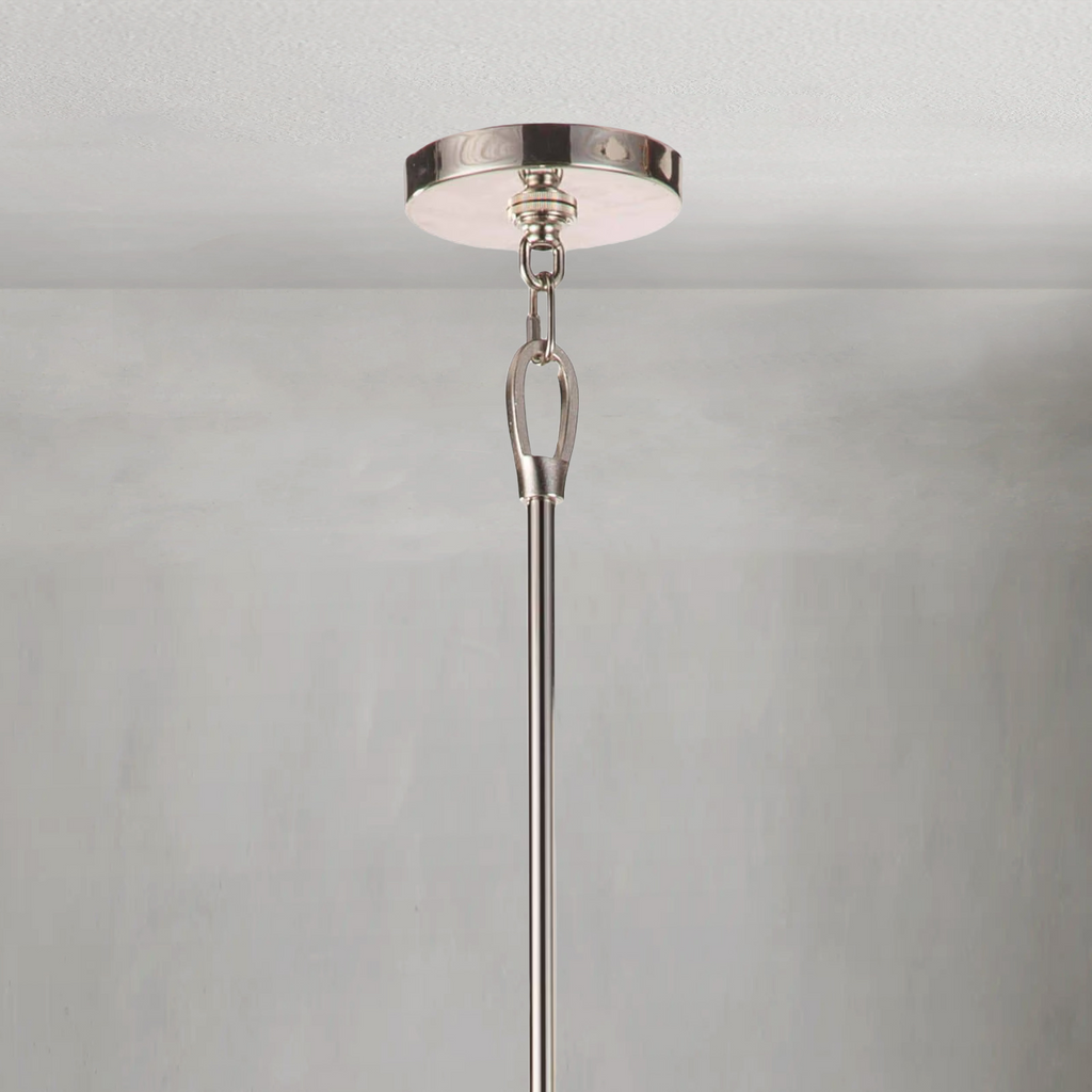 Riviko Kinetic Brass 12-Light Chandelier - Background Shot