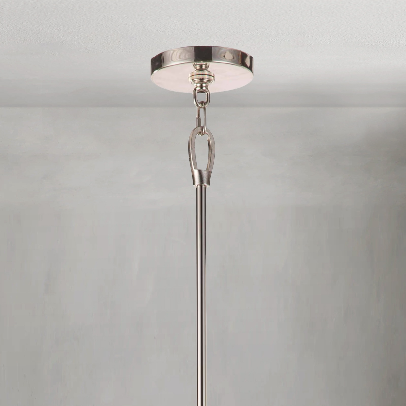 Riviko Kinetic Brass 12-Light Chandelier - Background Shot