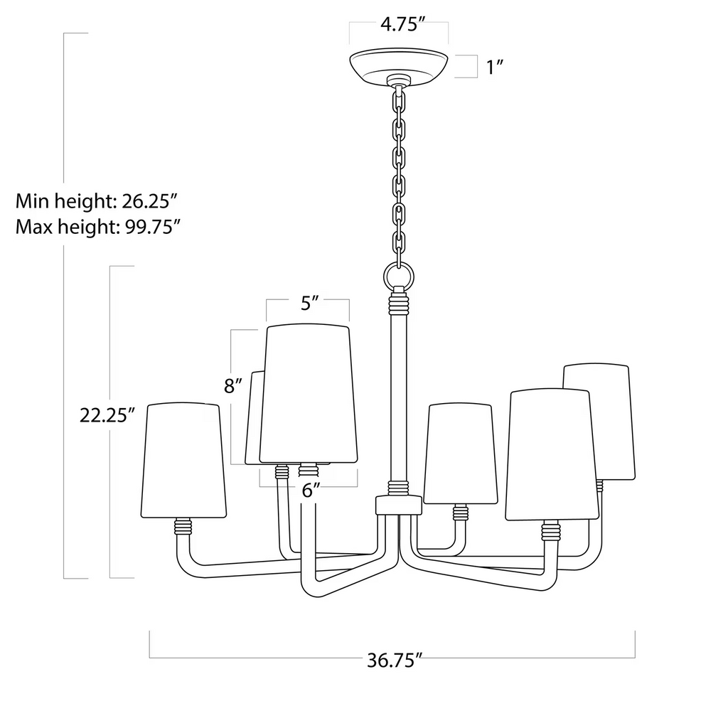 Riviko Coastal Breeze Jute Rope Chandelier - Background Shot