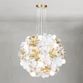 Riviko Floral Bloom Resin Chandelier - Background Shot