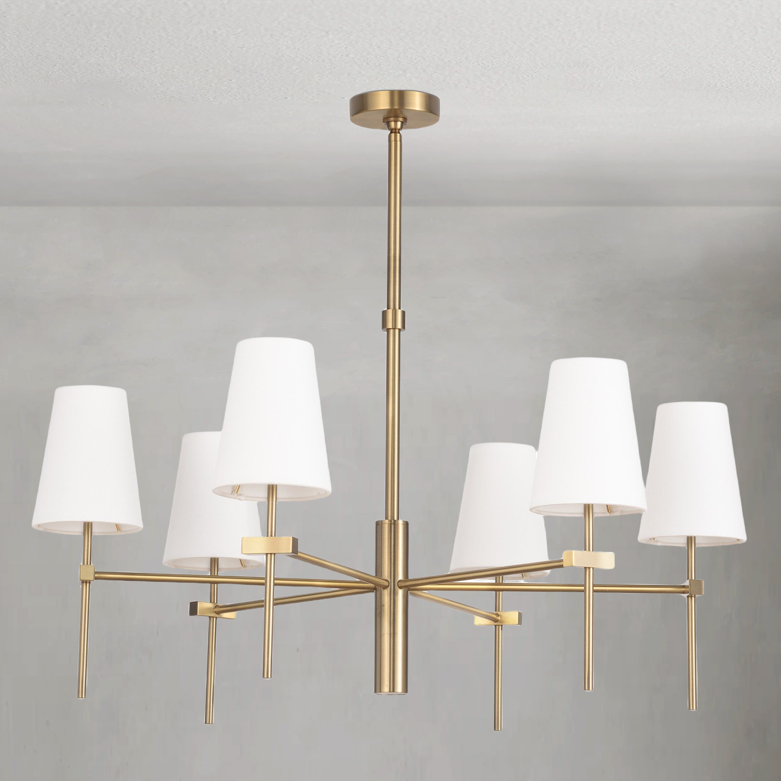 Riviko Veridian Grand 6-Light Chandelier - Background Shot