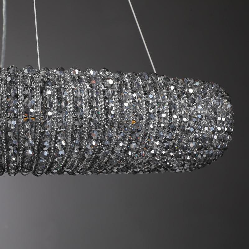 Haze Crystal Round LED Chandelier