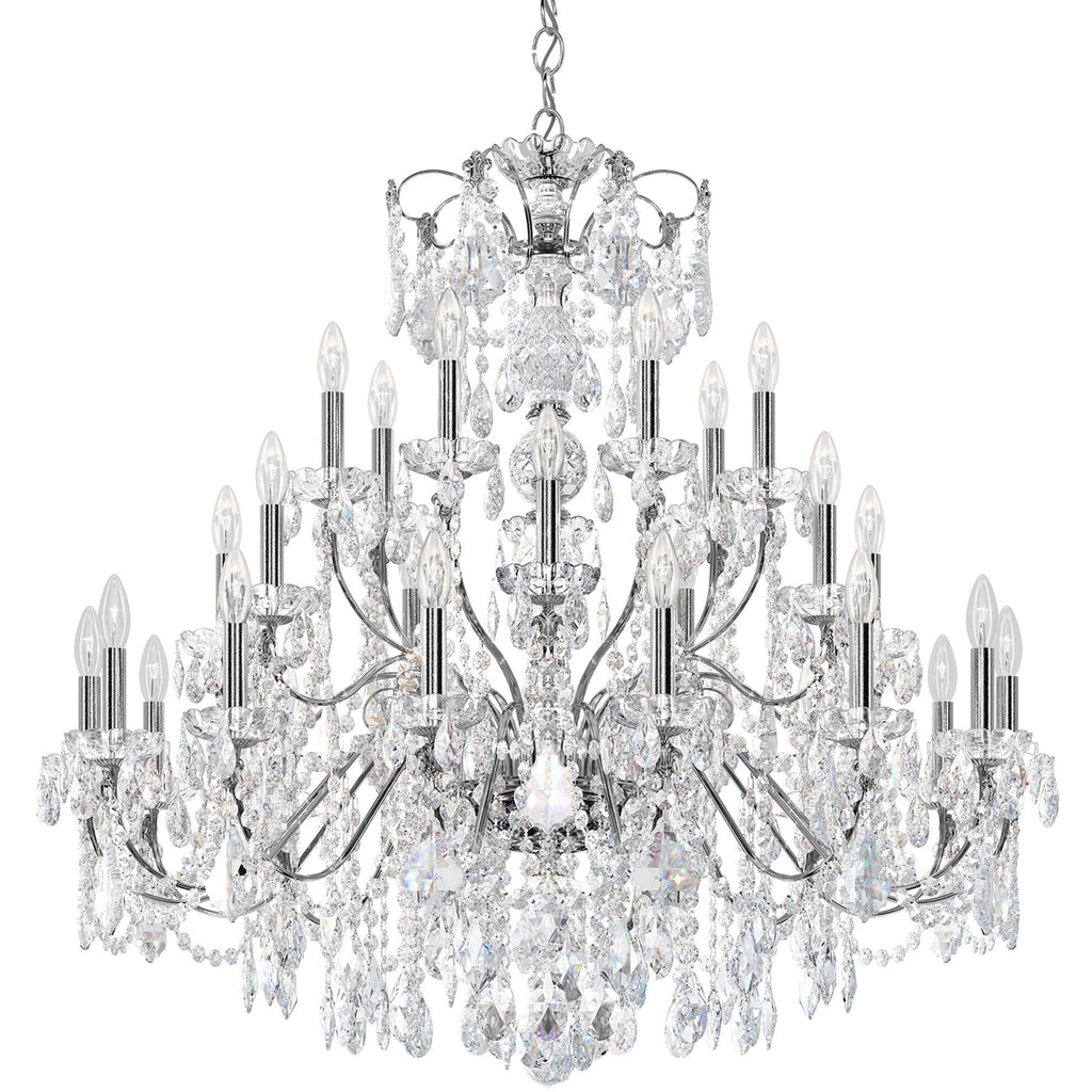 Riviko Regal Cascade Round Chandelier - Background Shot