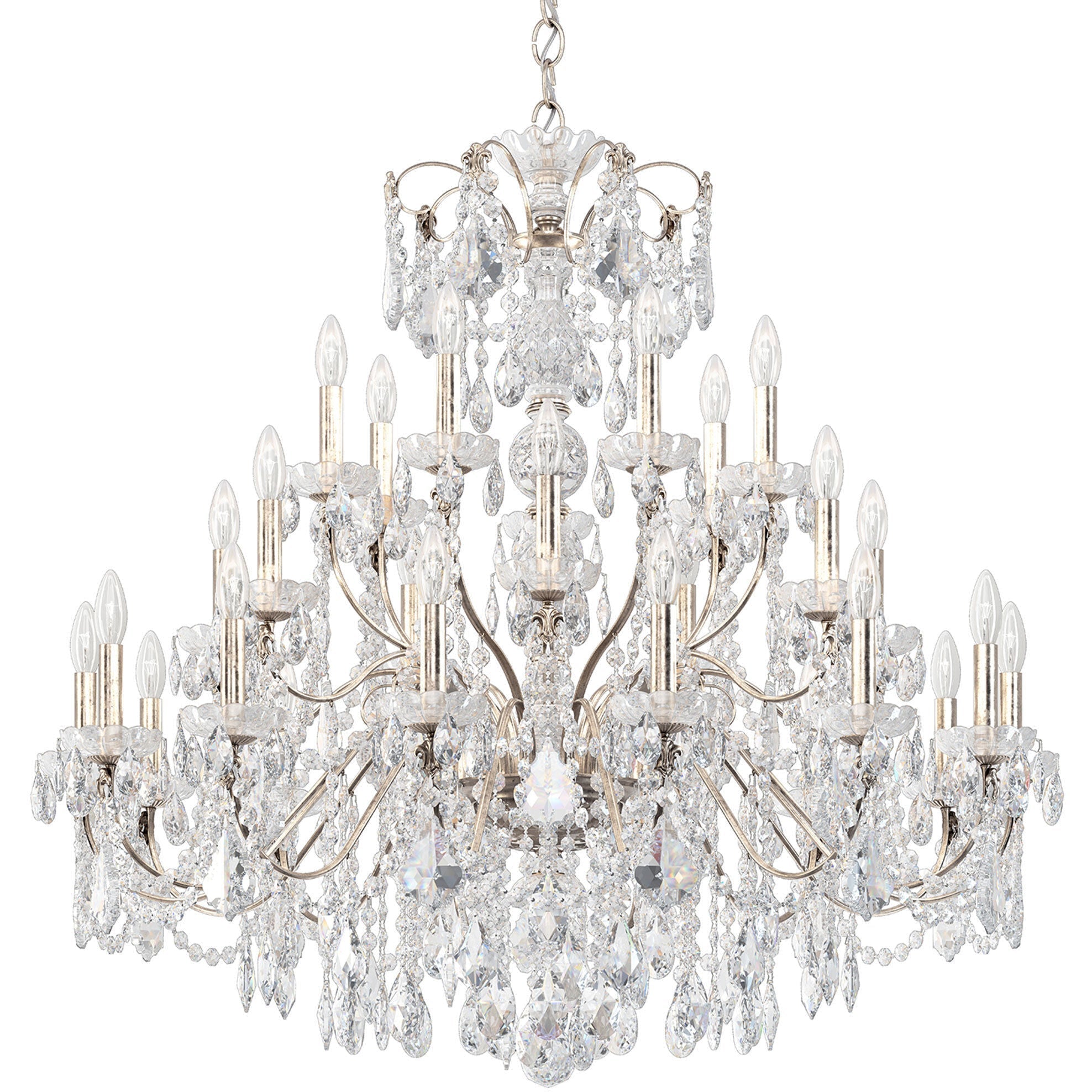 Riviko Regal Cascade Round Chandelier - Background Shot