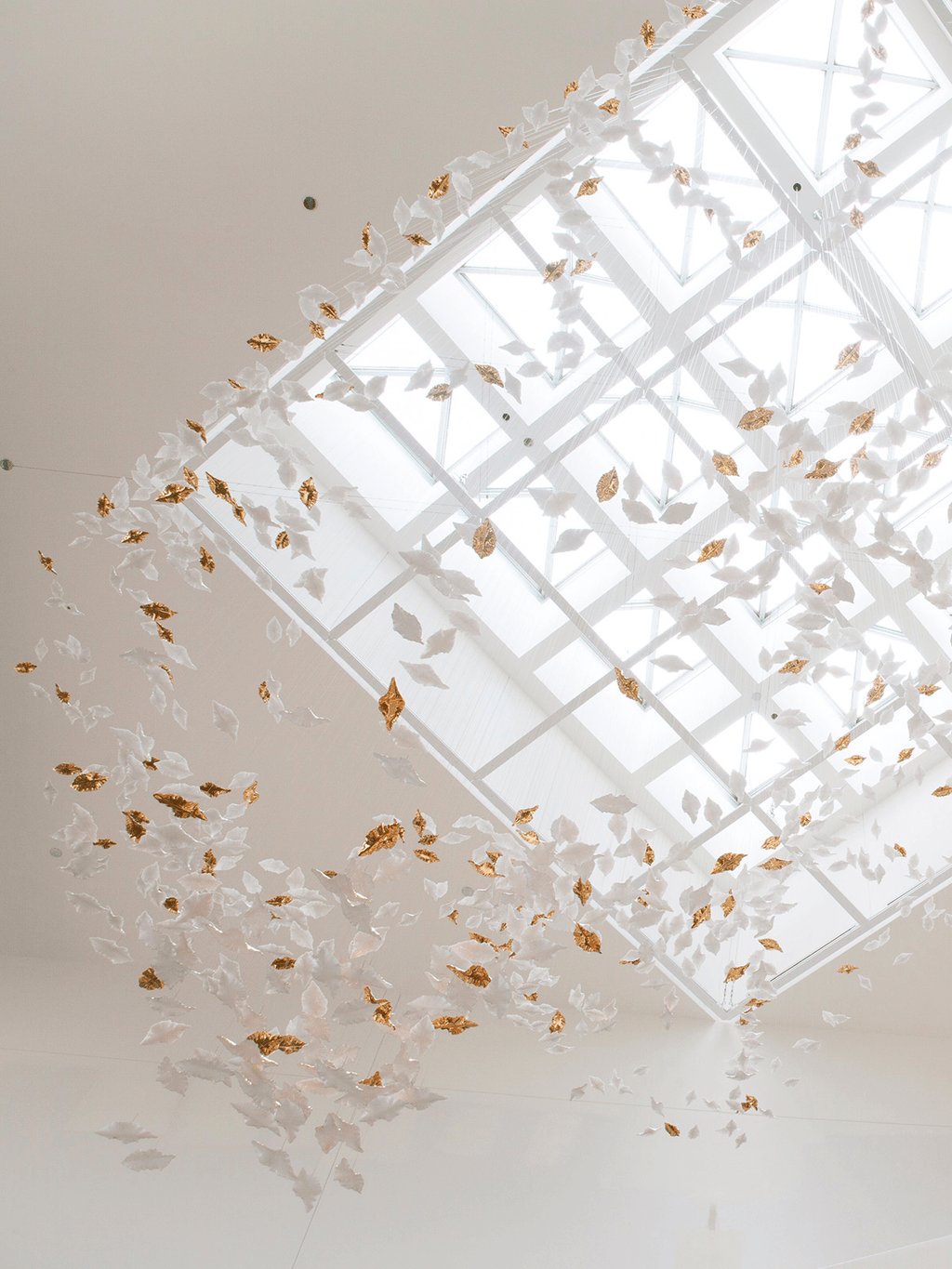 Galaxy Leaf Twisted Sculptural Meteor Shower Crystal Spiral Chandelier