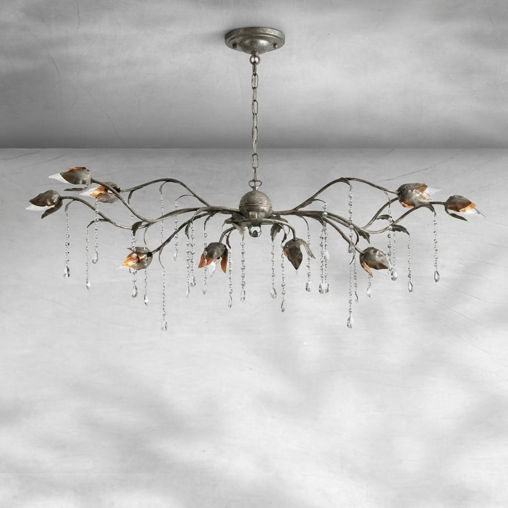 Riviko Viticcio Grand Rectangular Chandelier 52'' 61" 71'' - Background Shot